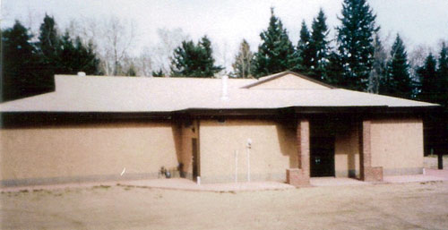 Historical view of Gilby Hall and Community Center